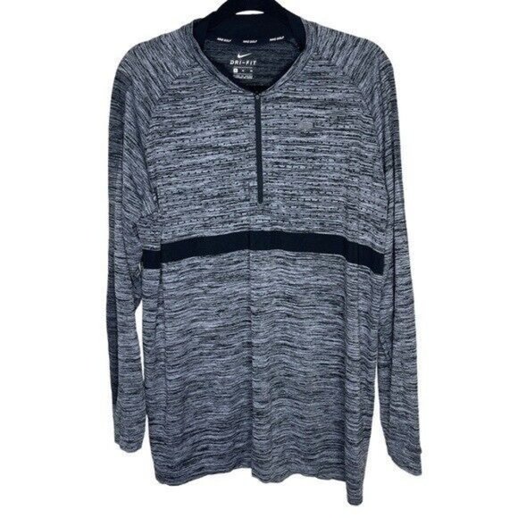 Nike Golf Dry Knit Half Zip Long Sleeve Shirt 892221-012 Men’s Size XL - Picture 3 of 10